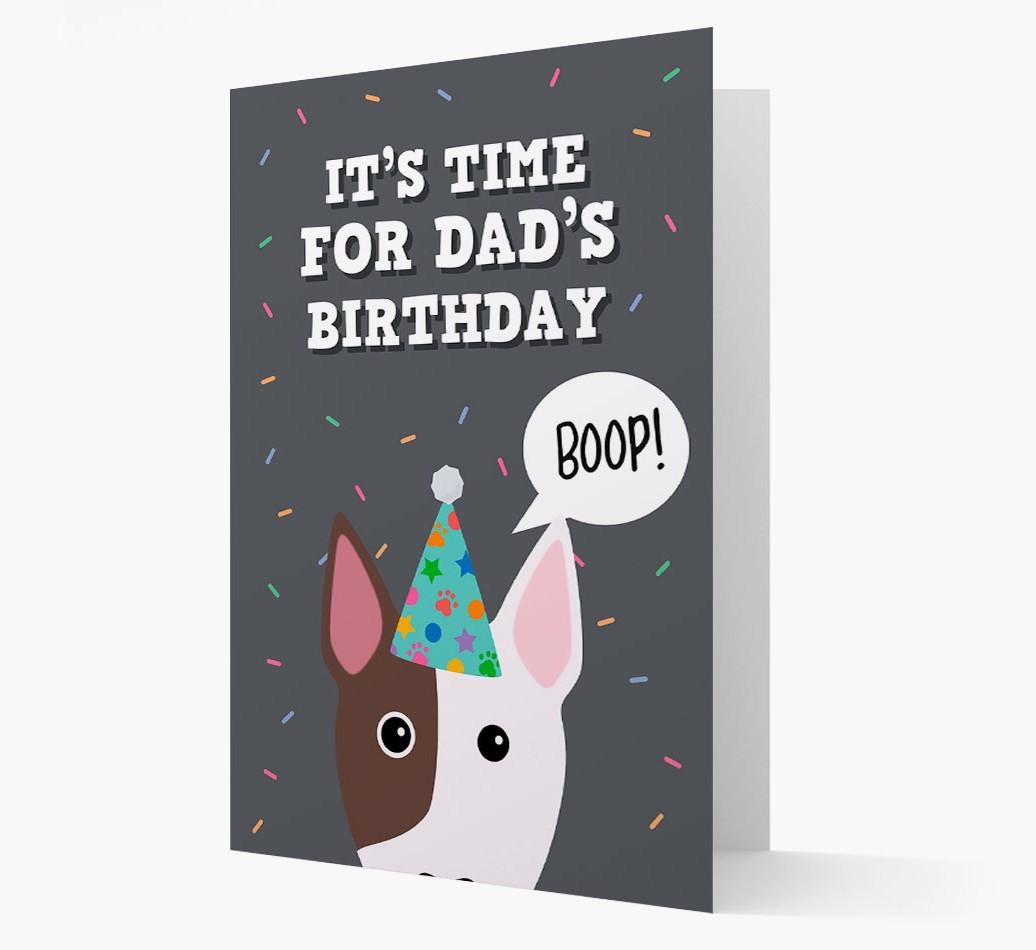 Dad's Birthday Boop: Personalised {breedFullName} Card