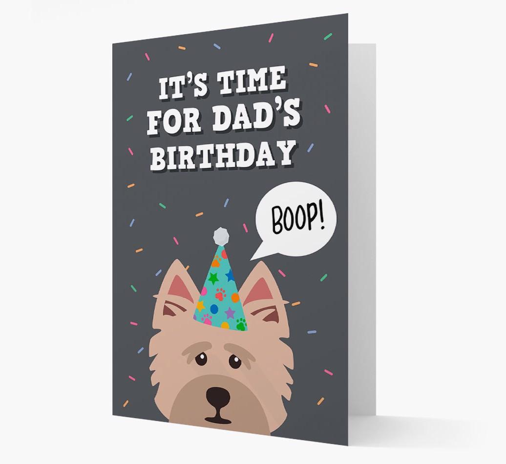 Dad's Birthday Boop: Personalised {breedFullName} Card