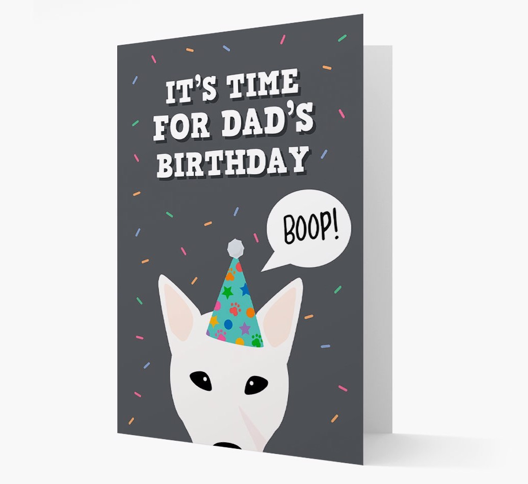 Dad's Birthday Boop: Personalised {breedFullName} Card