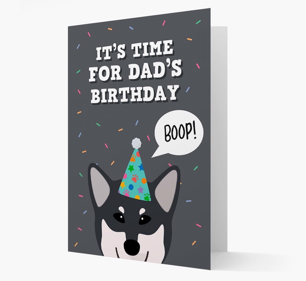 Dad's Birthday Boop: Personalised {breedFullName} Card