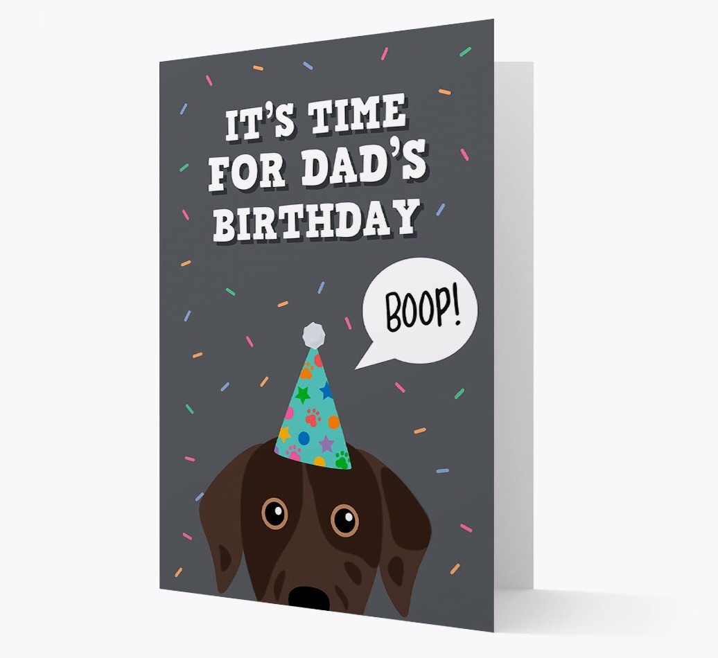 Dad's Birthday Boop: Personalised {breedFullName} Card