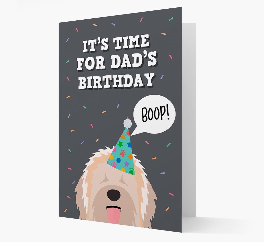 Dad's Birthday Boop: Personalised {breedFullName} Card