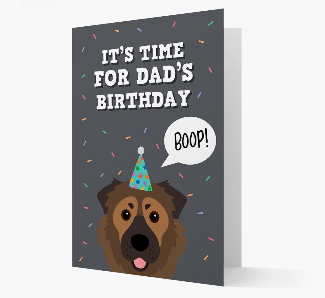 Dad's Birthday Boop: Personalised {breedFullName} Card