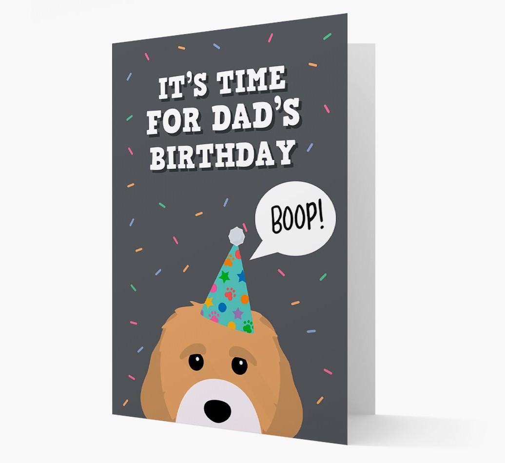 Dad's Birthday Boop: Personalised {breedFullName} Card