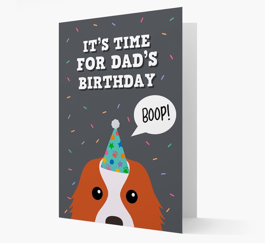 Dad's Birthday Boop: Personalised {breedFullName} Card