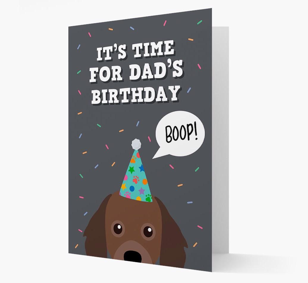 Dad's Birthday Boop: Personalised {breedFullName} Card