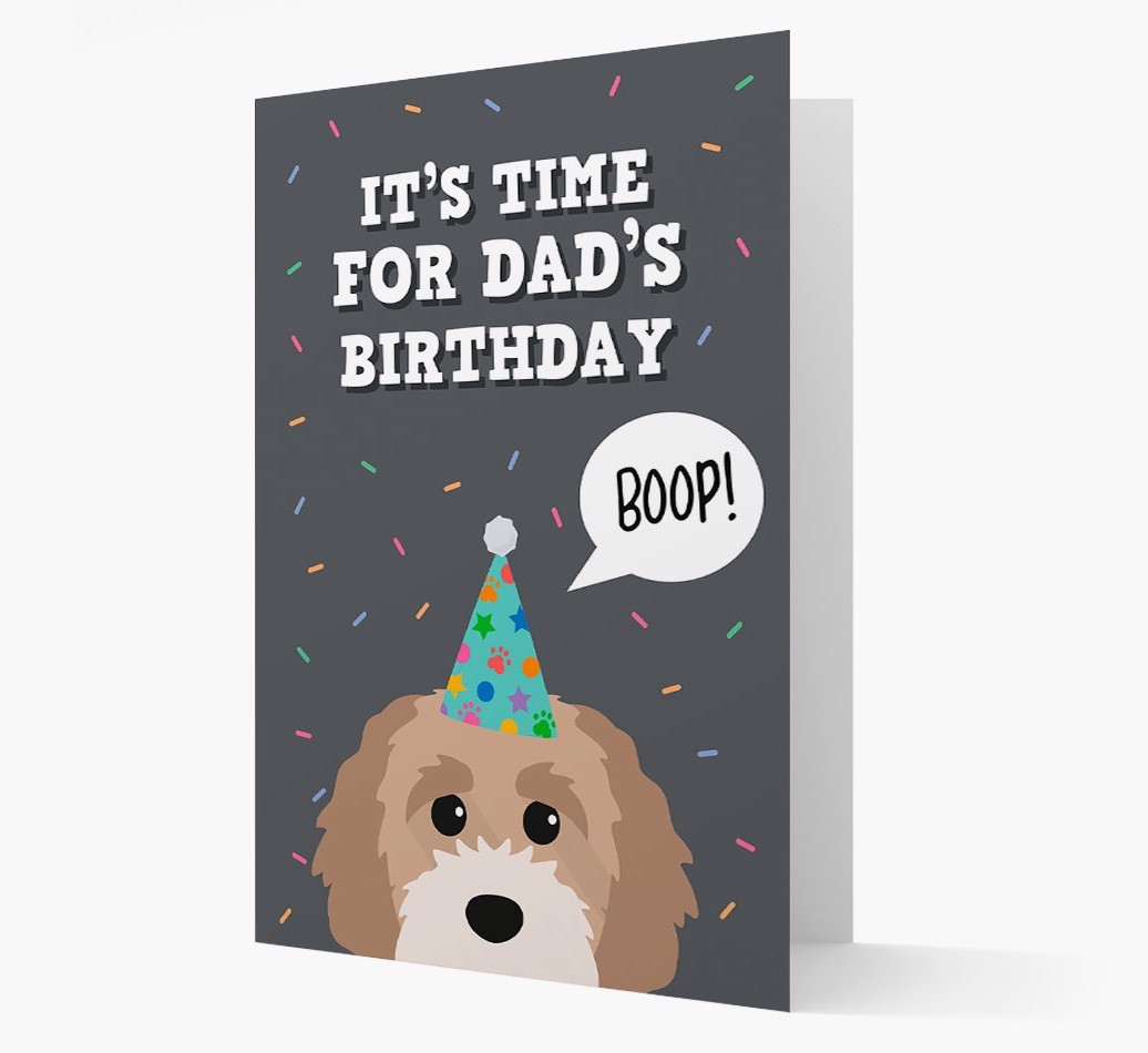 Dad's Birthday Boop: Personalised {breedFullName} Card