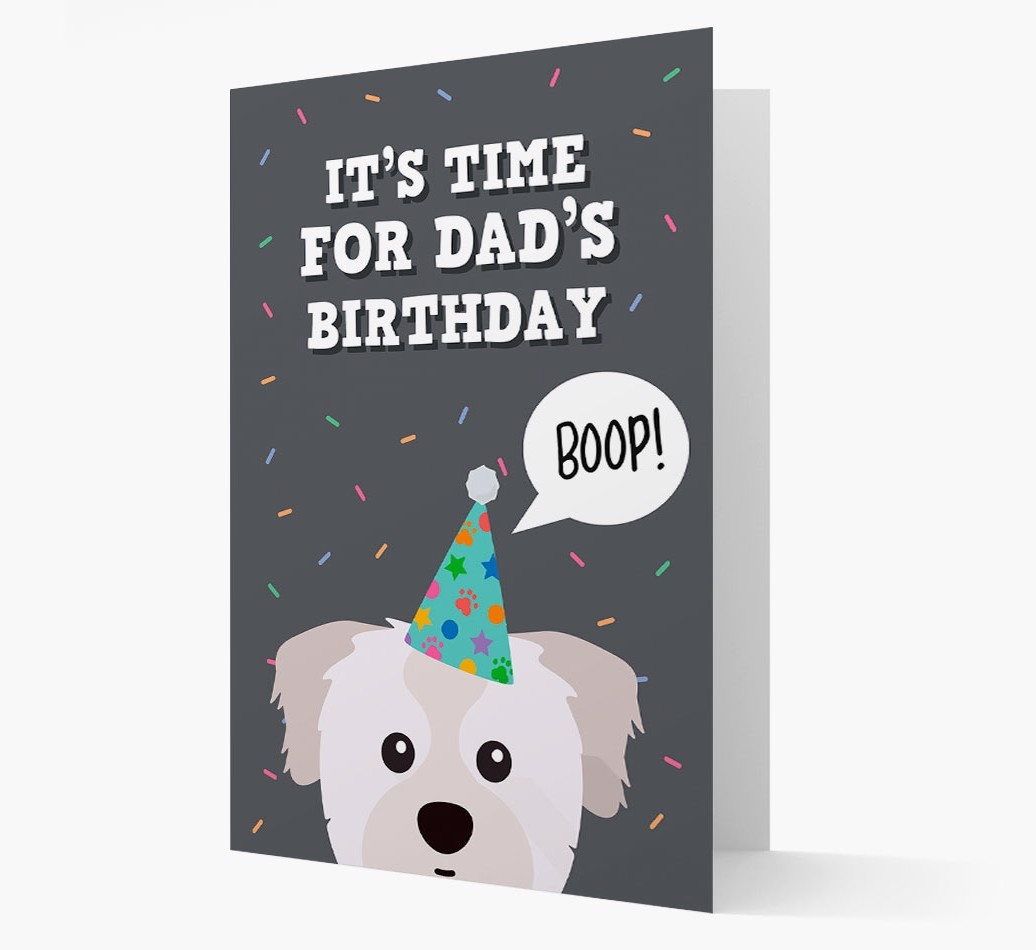 Dad's Birthday Boop: Personalised {breedFullName} Card