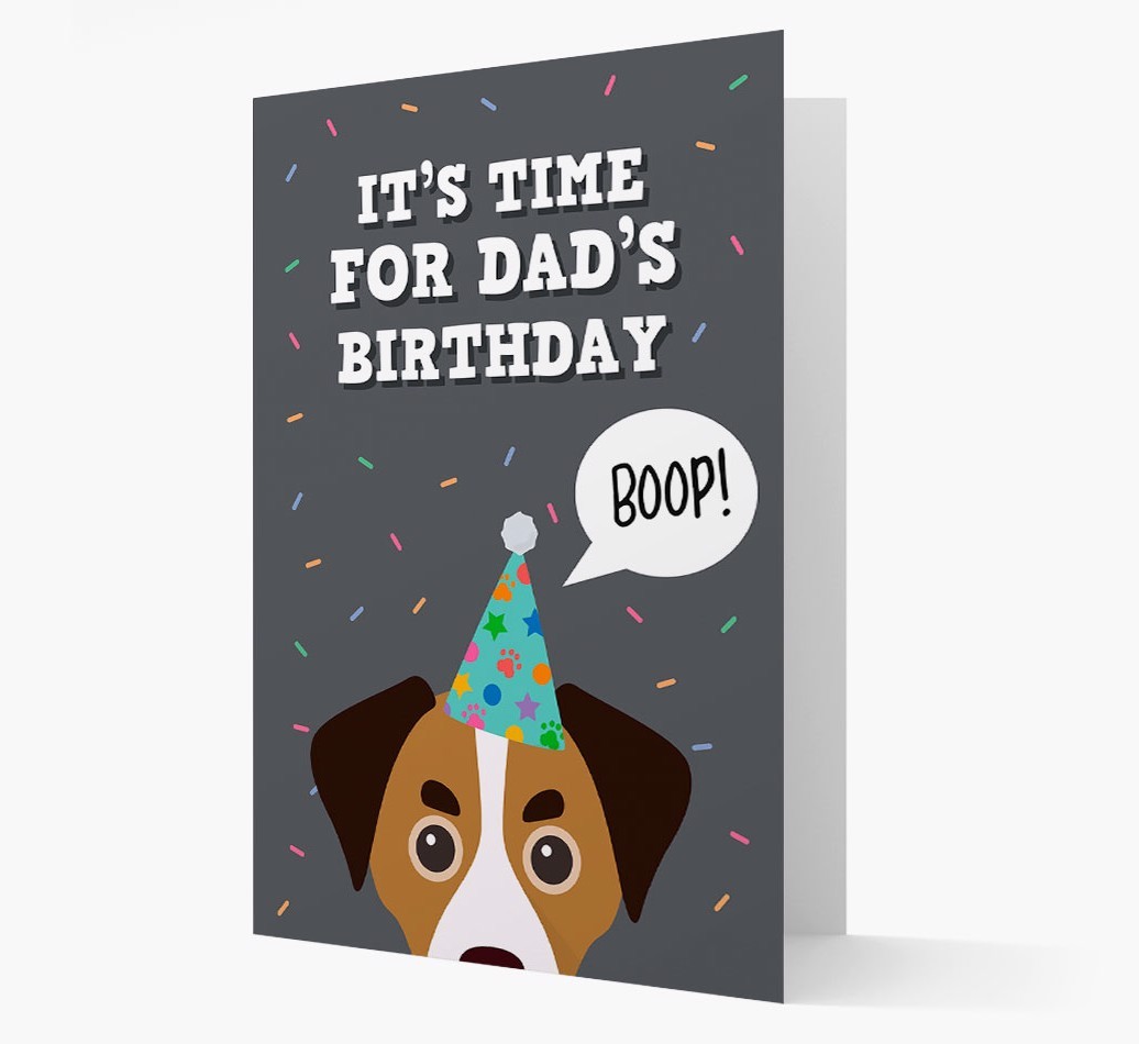 Dad's Birthday Boop: Personalised {breedFullName} Card