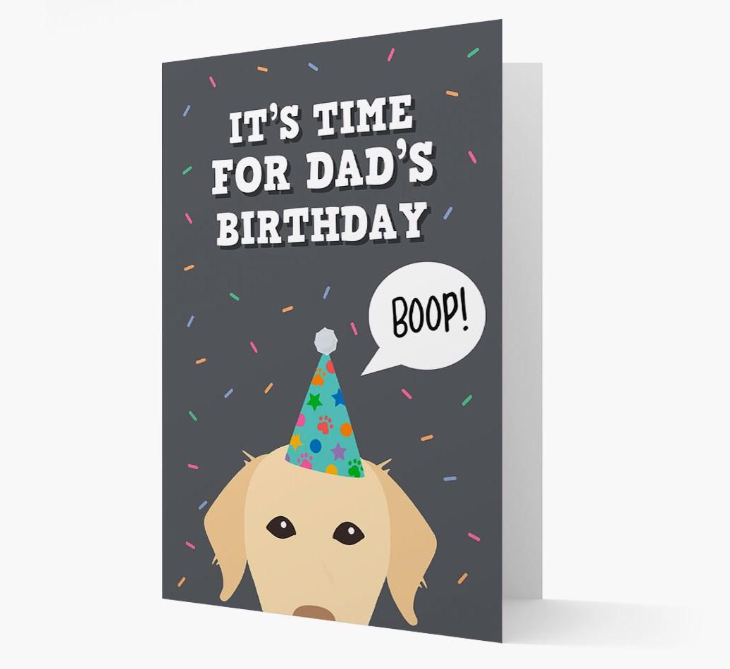 Dad's Birthday Boop: Personalised {breedFullName} Card