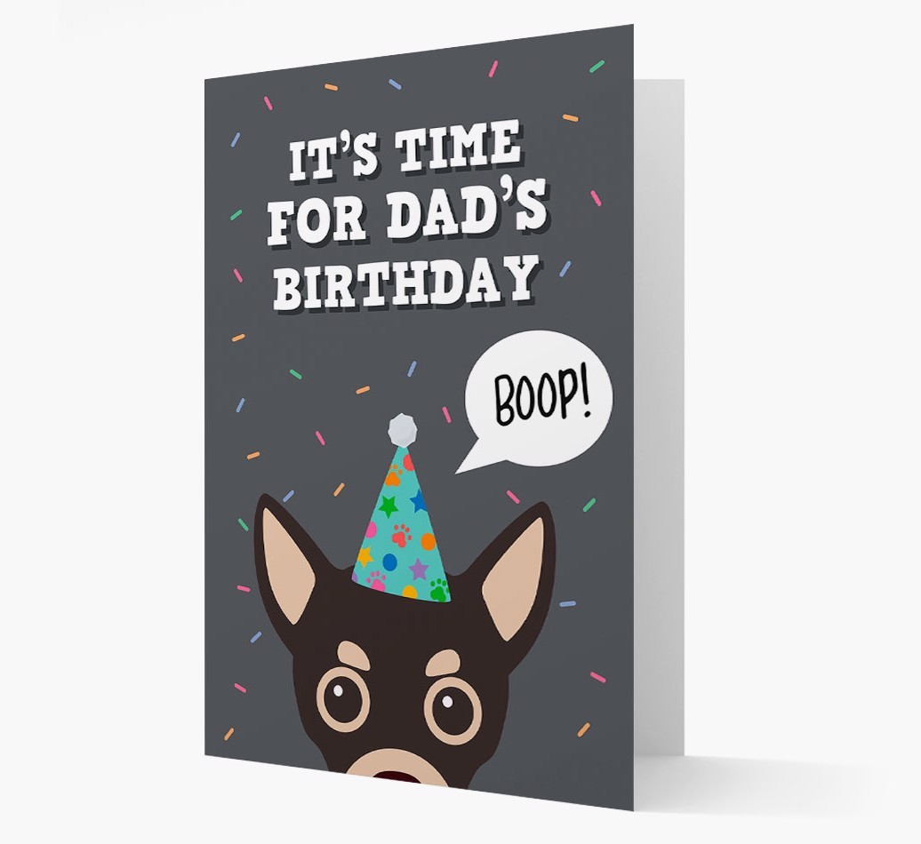 Dad's Birthday Boop: Personalised {breedFullName} Card