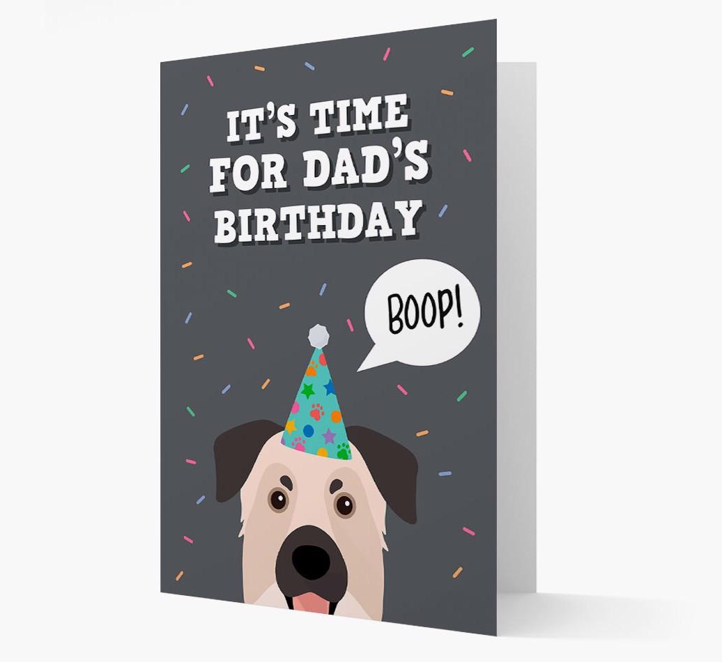 Dad's Birthday Boop: Personalised {breedFullName} Card