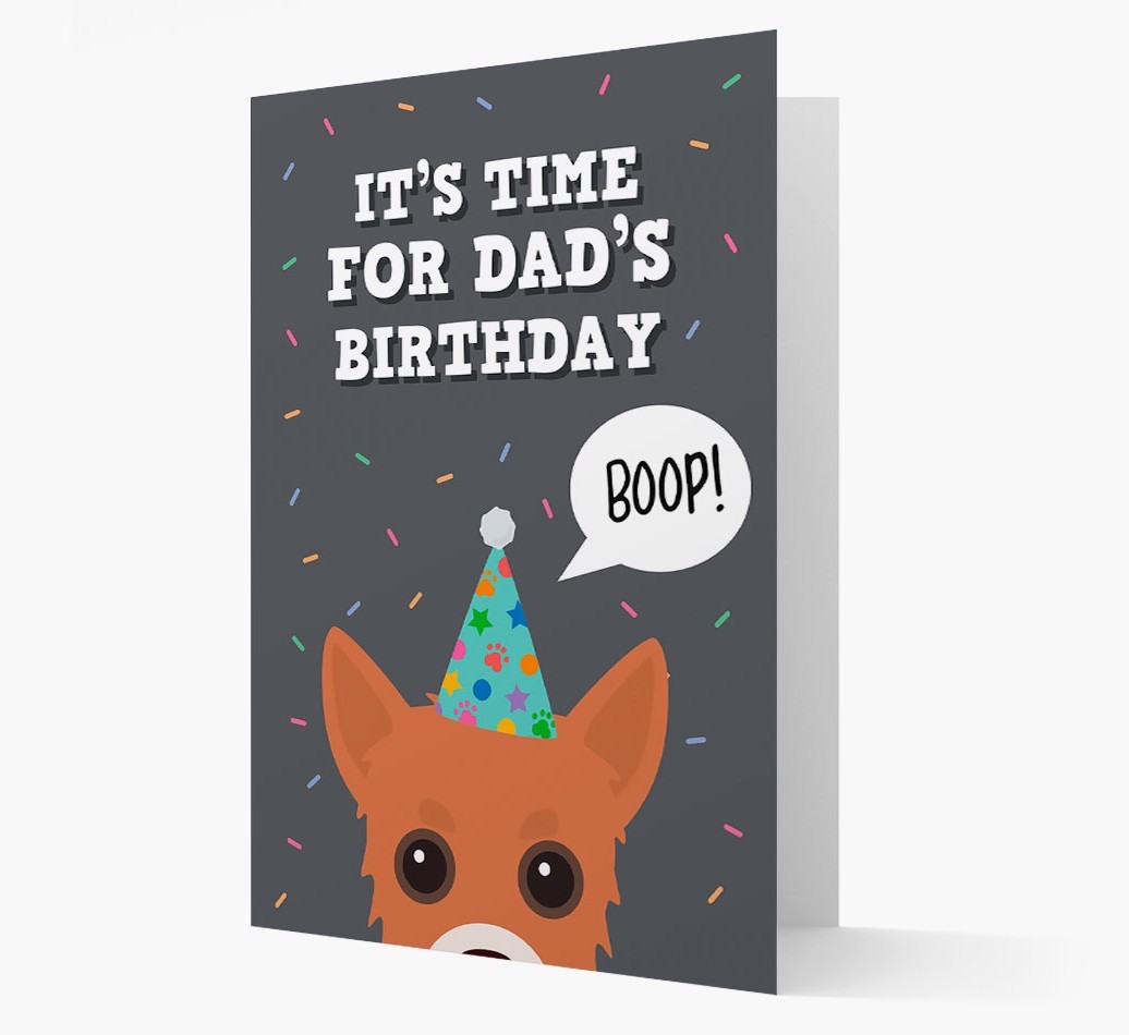 Dad's Birthday Boop: Personalised {breedFullName} Card