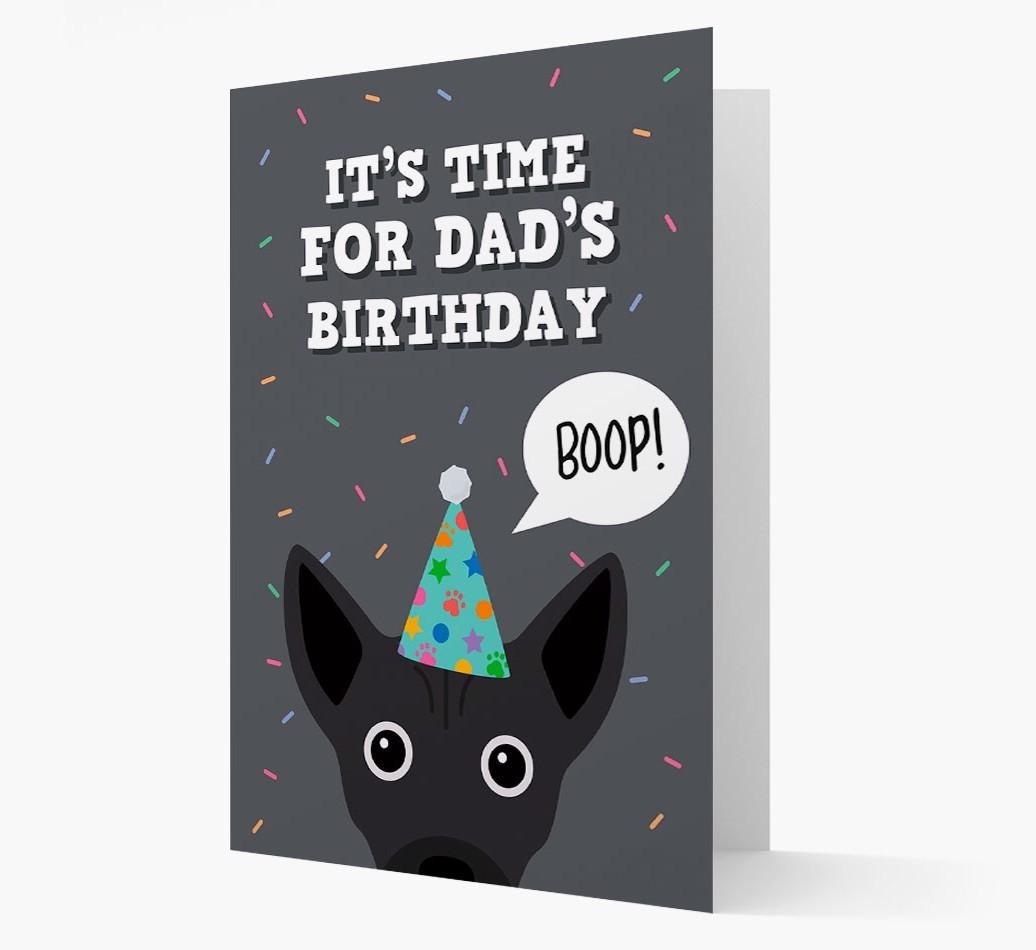 Dad's Birthday Boop: Personalised {breedFullName} Card