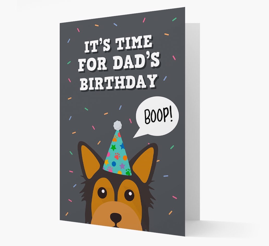 Dad's Birthday Boop: Personalised {breedFullName} Card