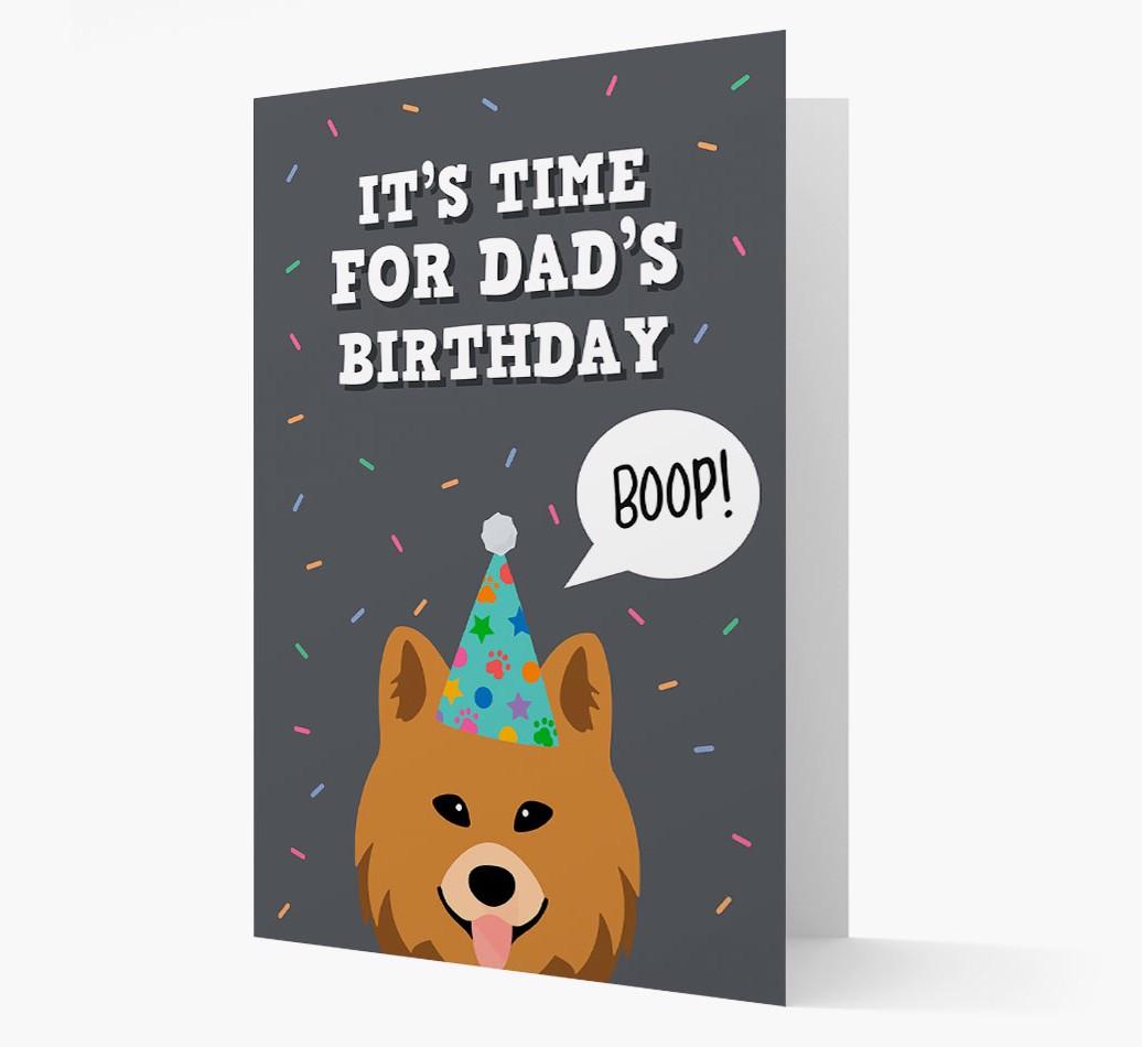 Dad's Birthday Boop: Personalised {breedFullName} Card