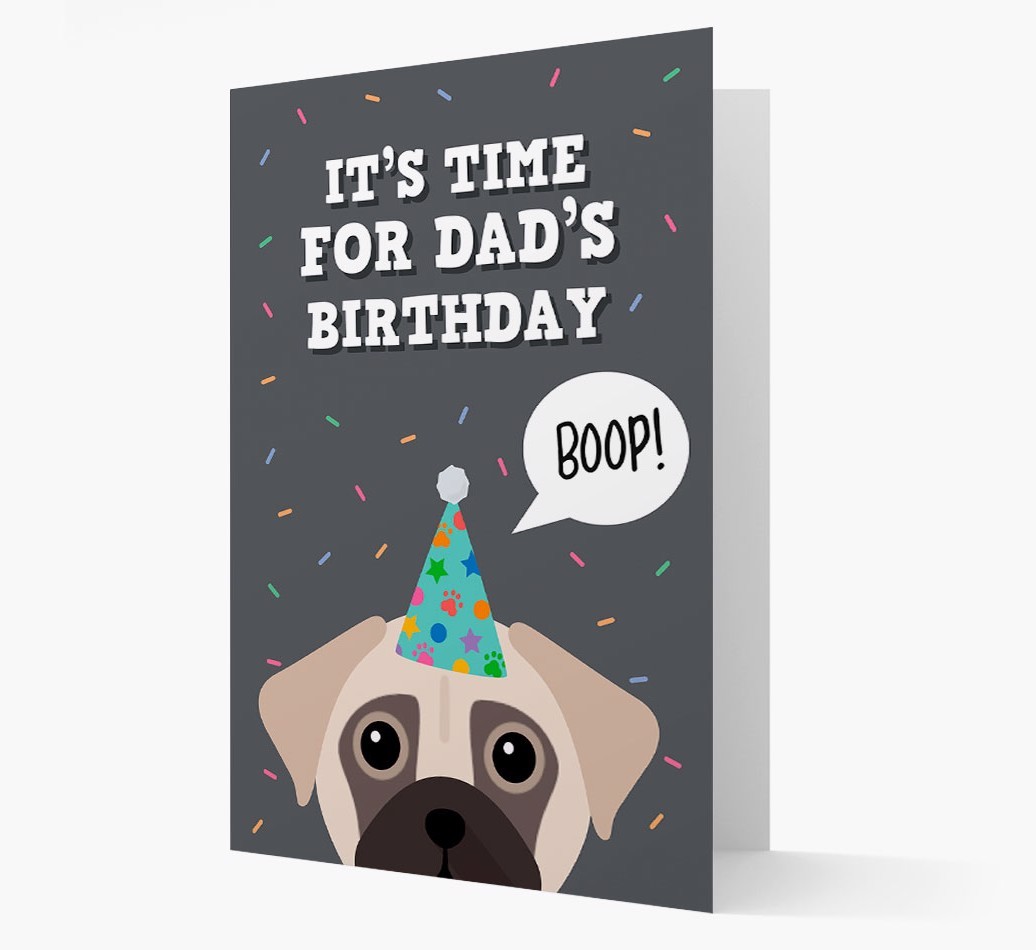 Dad's Birthday Boop: Personalised {breedFullName} Card