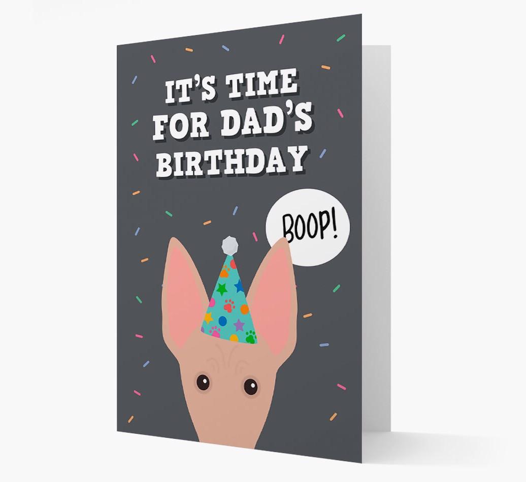 Dad's Birthday Boop: Personalised {breedFullName} Card