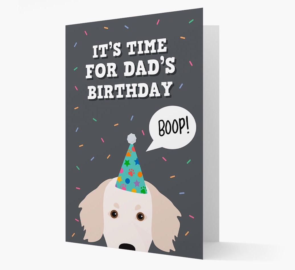 Dad's Birthday Boop: Personalised {breedFullName} Card