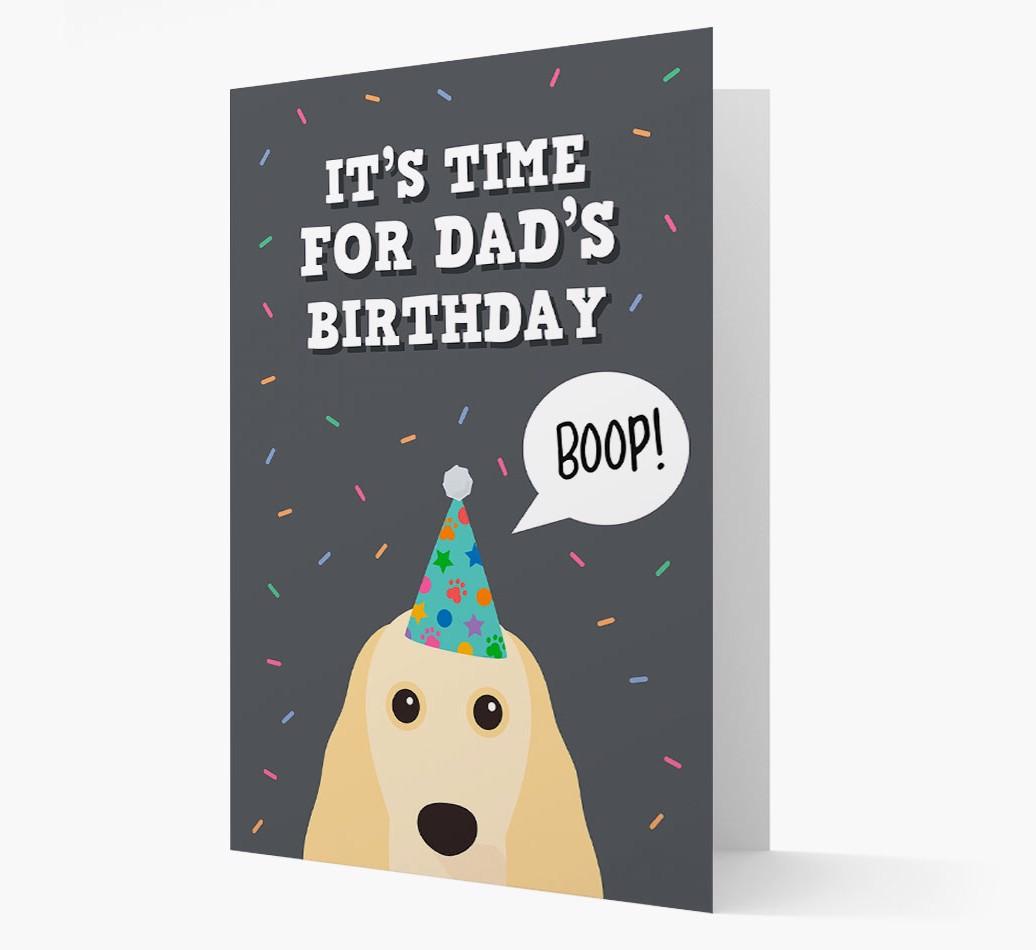Dad's Birthday Boop: Personalised {breedFullName} Card