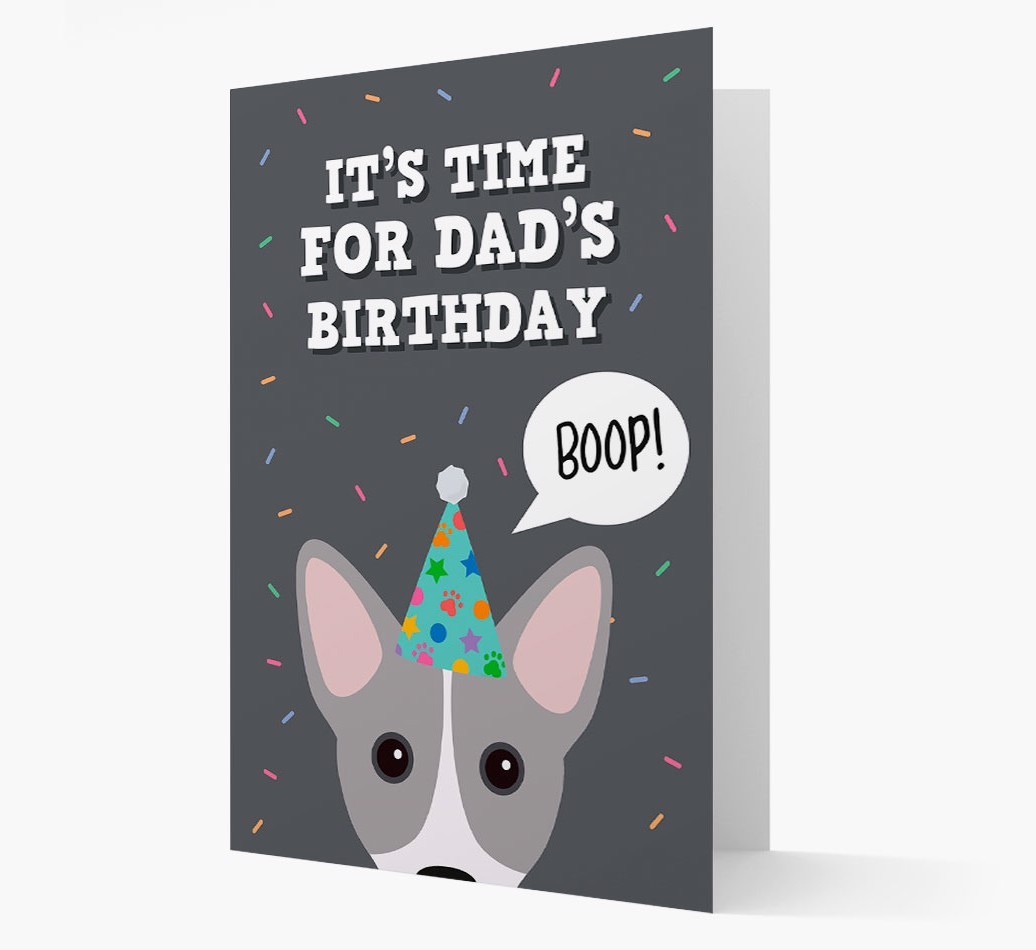 Dad's Birthday Boop: Personalised {breedFullName} Card
