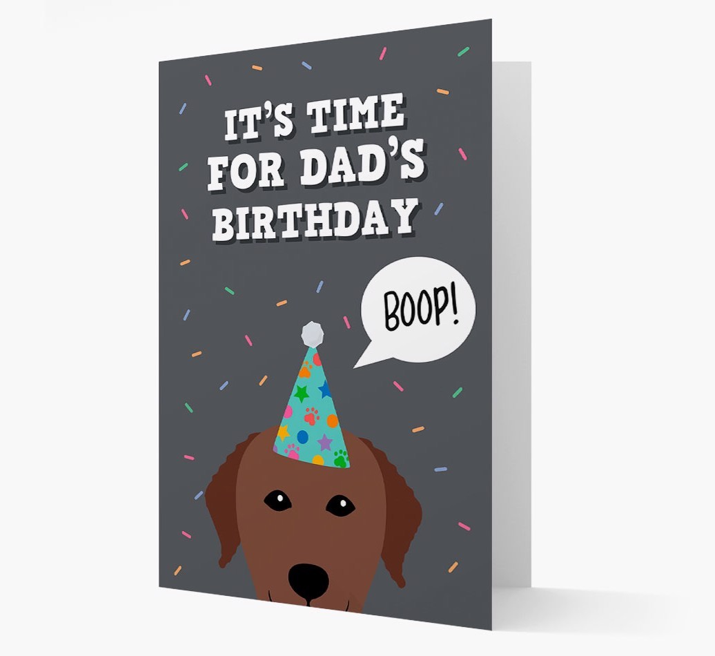 Dad's Birthday Boop: Personalised {breedFullName} Card