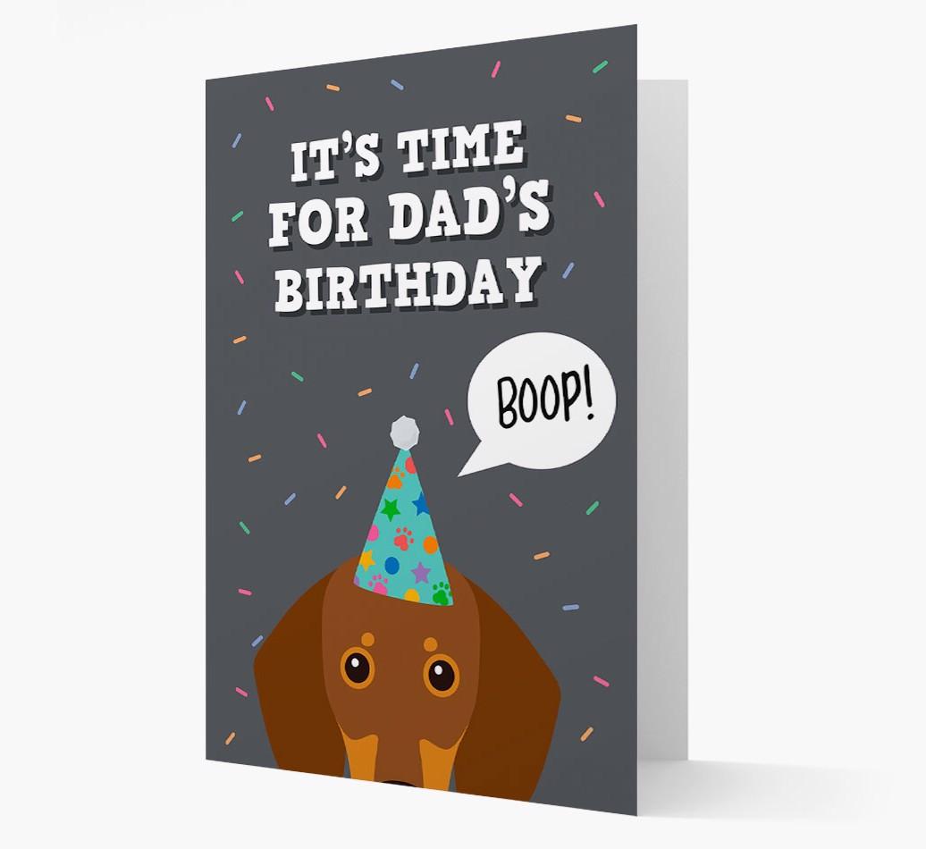 Dad's Birthday Boop: Personalised {breedFullName} Card