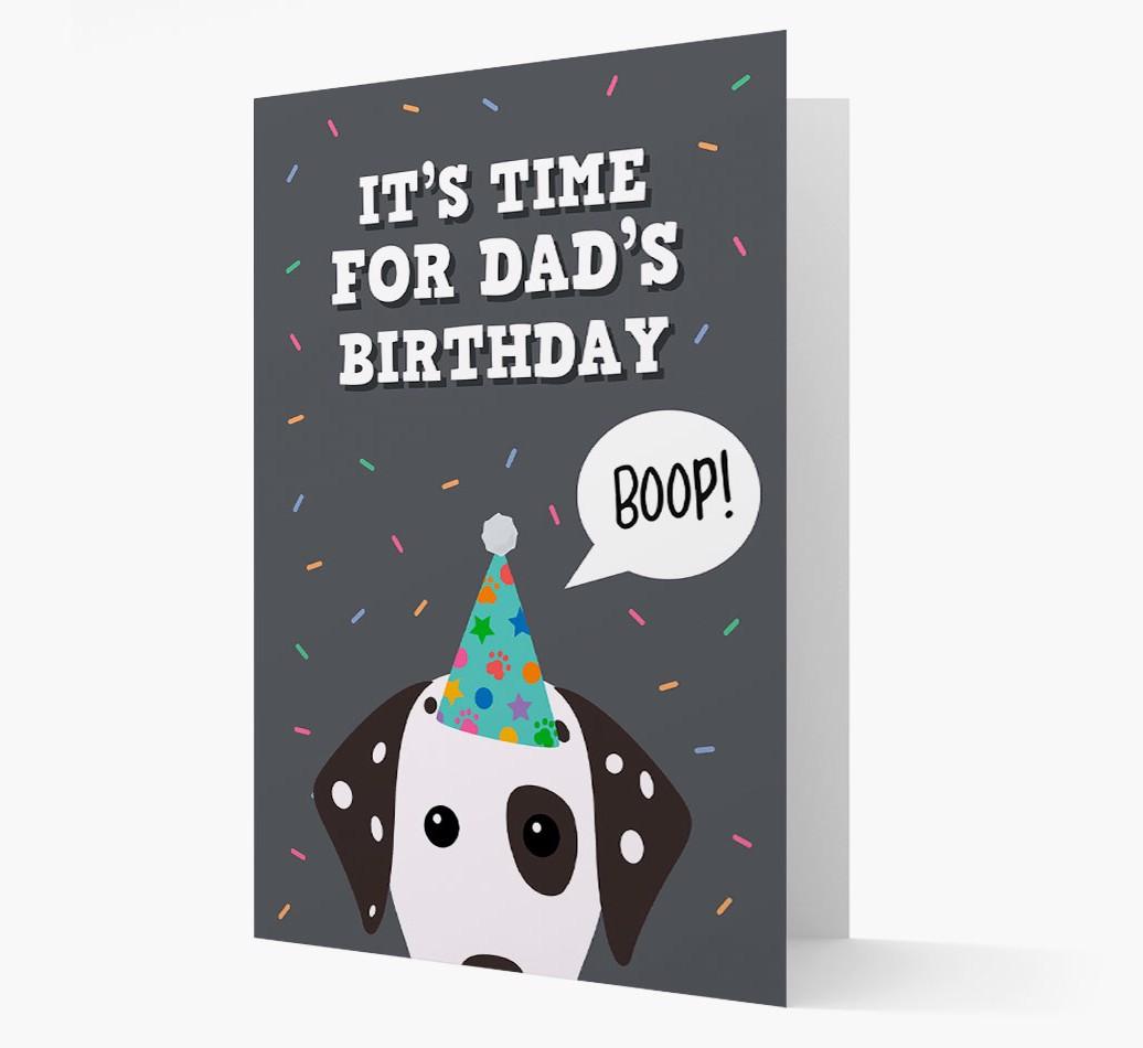 Dad's Birthday Boop: Personalised {breedFullName} Card