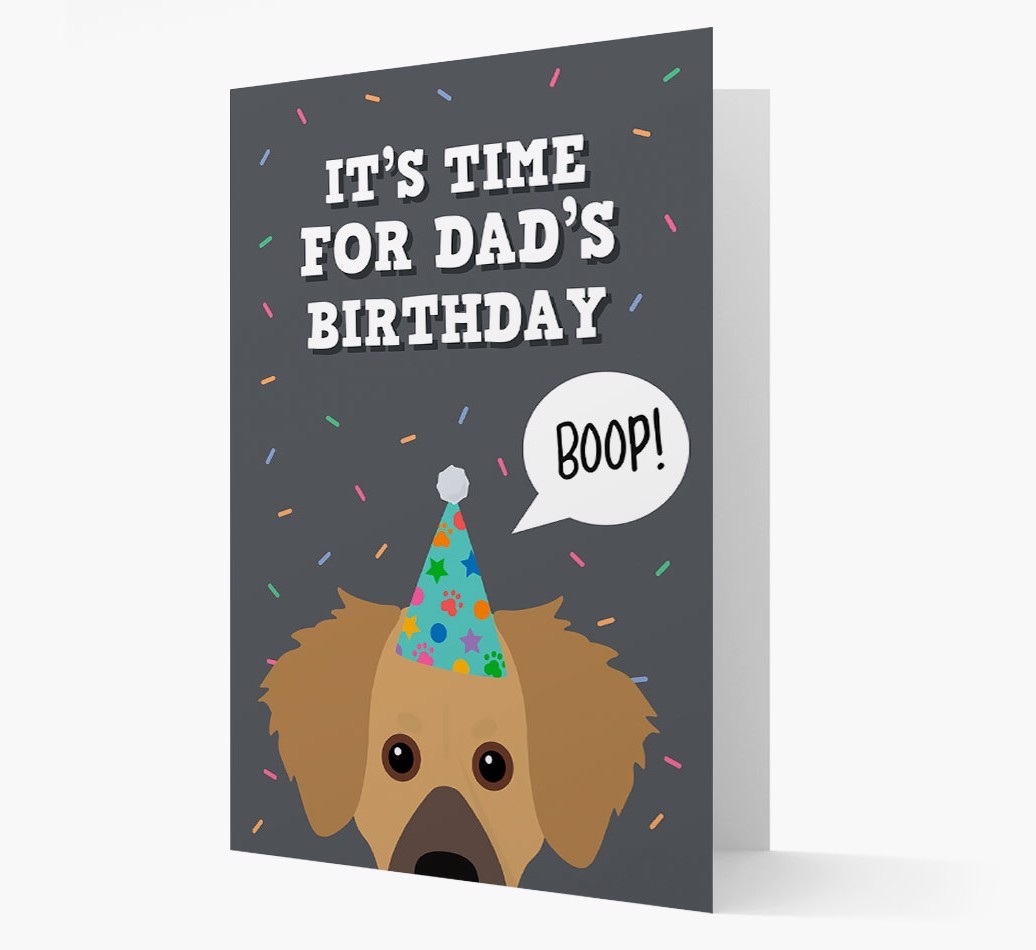 Dad's Birthday Boop: Personalised {breedFullName} Card