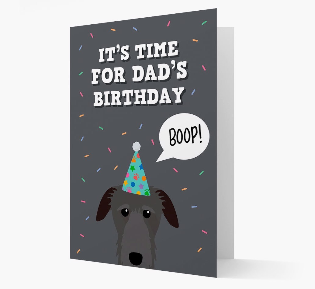 Dad's Birthday Boop: Personalised {breedFullName} Card