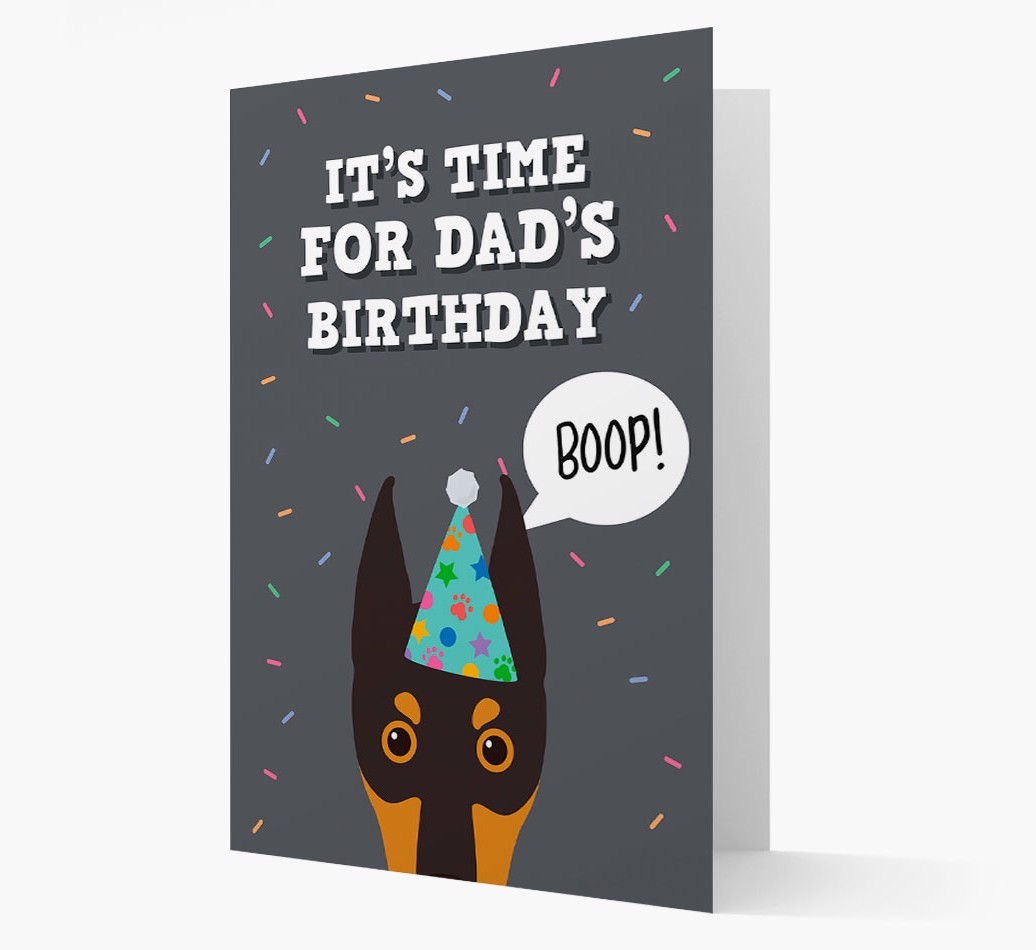 Dad's Birthday Boop: Personalised {breedFullName} Card