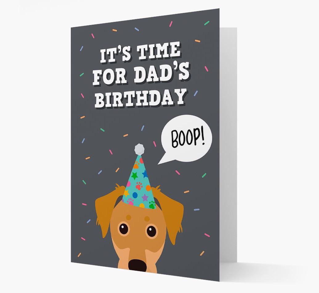 Dad's Birthday Boop: Personalised {breedFullName} Card