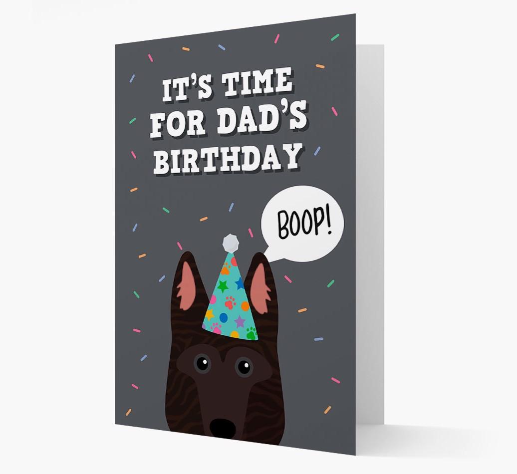 Dad's Birthday Boop: Personalised {breedFullName} Card