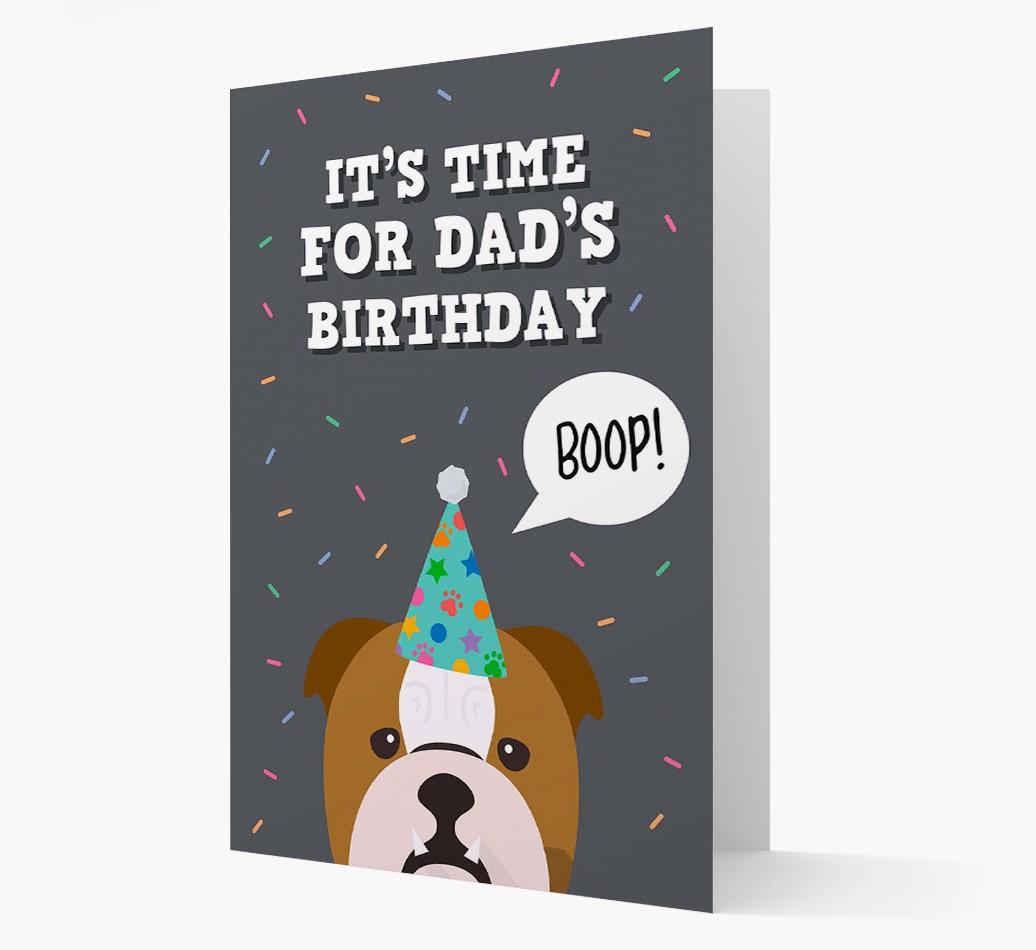 Dad's Birthday Boop: Personalised {breedFullName} Card