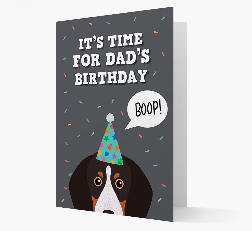 Dad's Birthday Boop: Personalised {breedFullName} Card