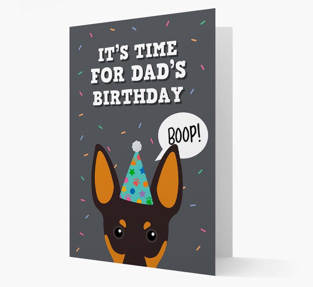 Dad's Birthday Boop: Personalised {breedFullName} Card