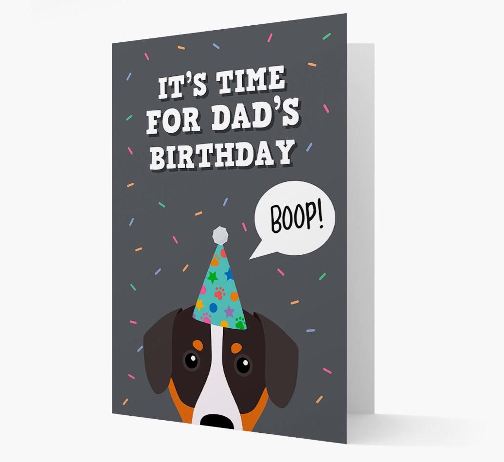 Dad's Birthday Boop: Personalised {breedFullName} Card