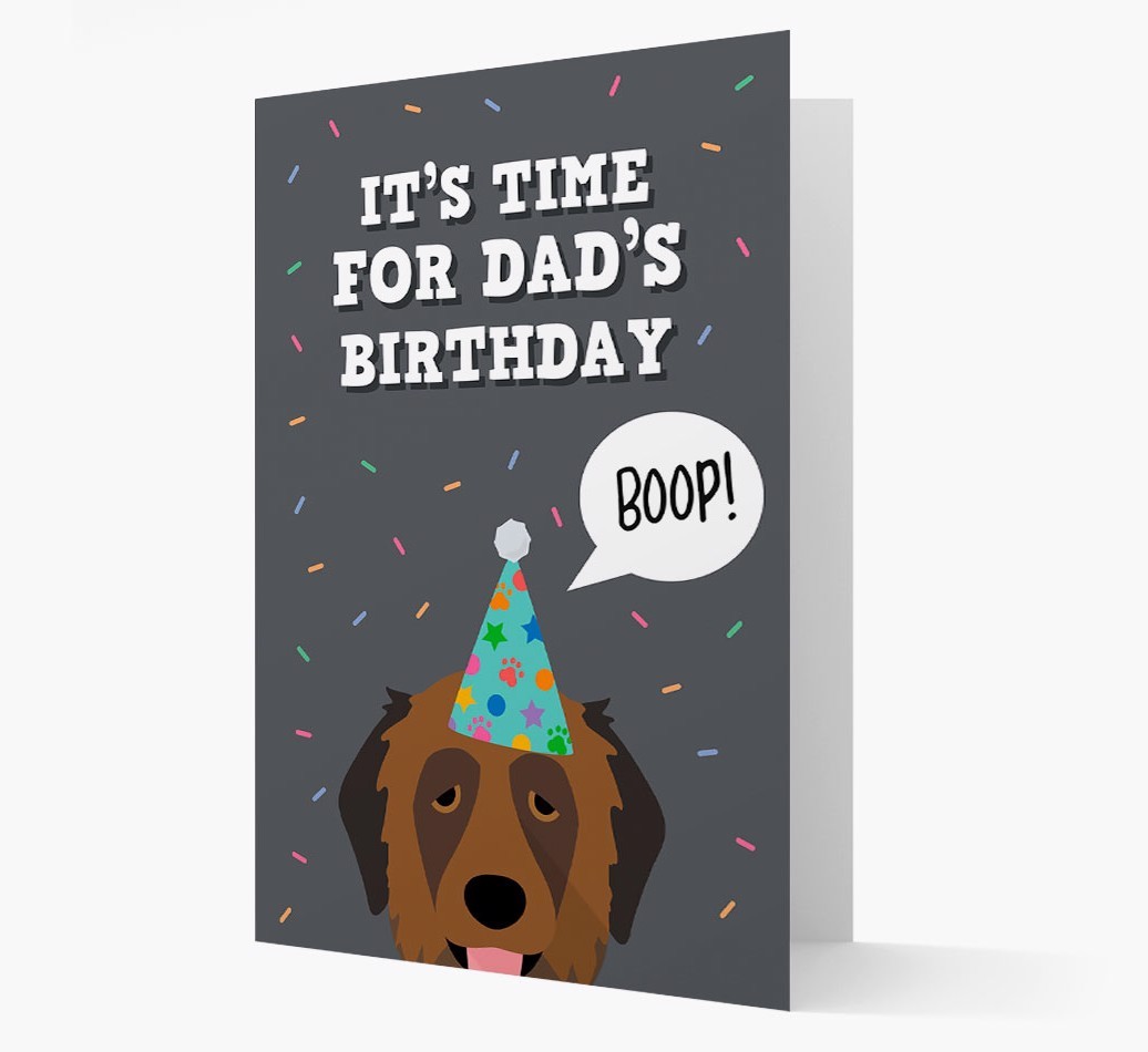 Dad's Birthday Boop: Personalised {breedFullName} Card