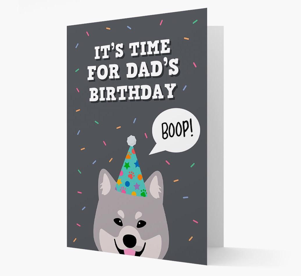 Dad's Birthday Boop: Personalised {breedFullName} Card