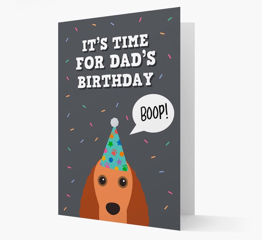 Dad's Birthday Boop: Personalised {breedFullName} Card