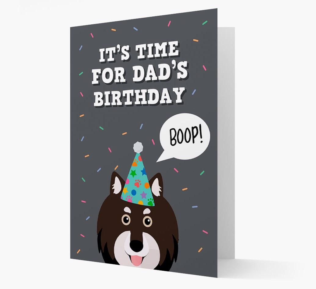 Dad's Birthday Boop: Personalised {breedFullName} Card