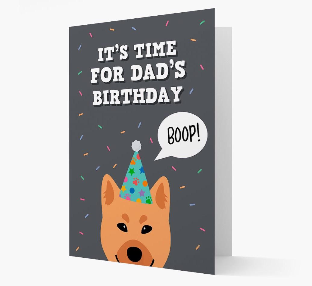 Dad's Birthday Boop: Personalised {breedFullName} Card