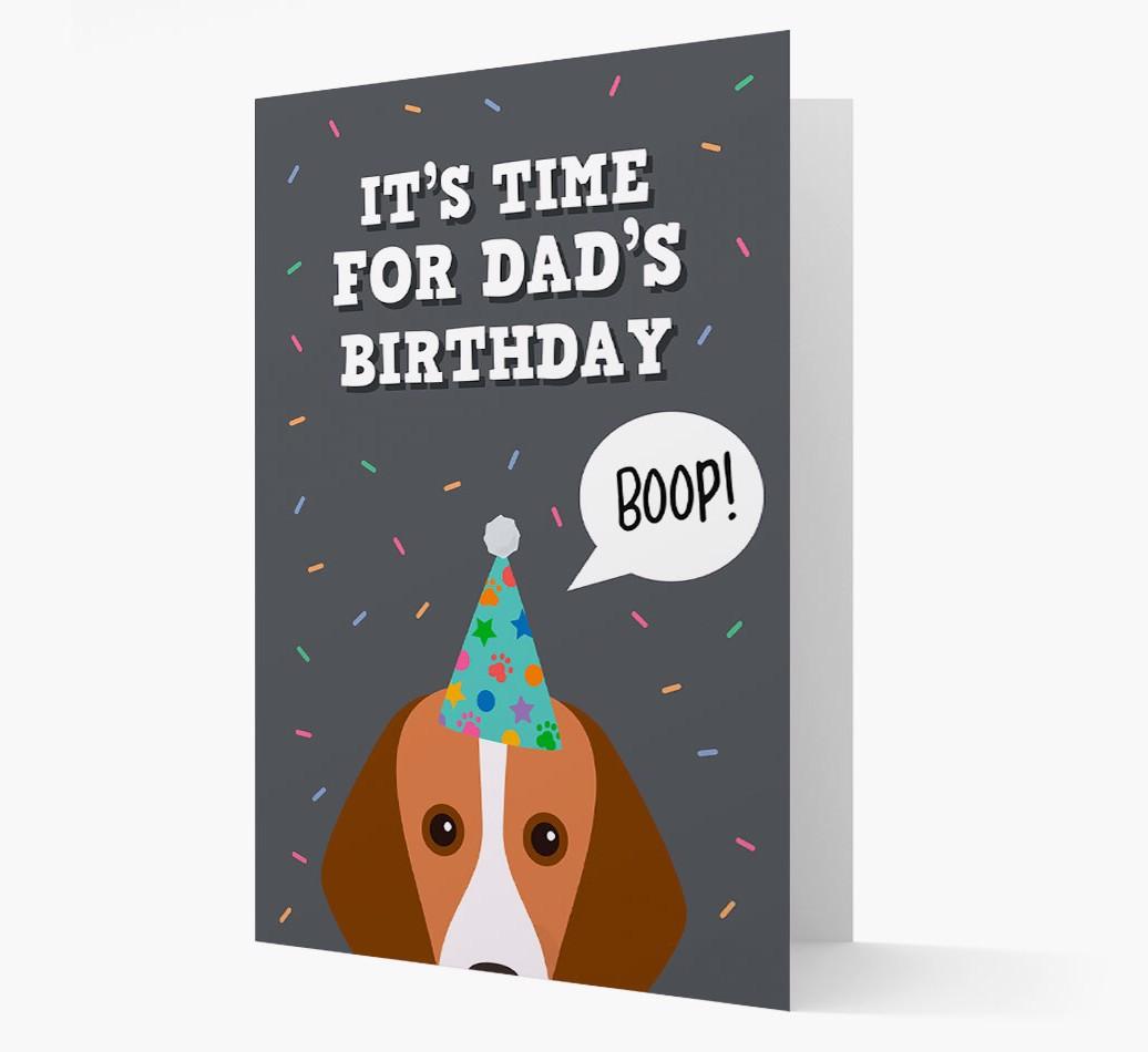 Dad's Birthday Boop: Personalised {breedFullName} Card