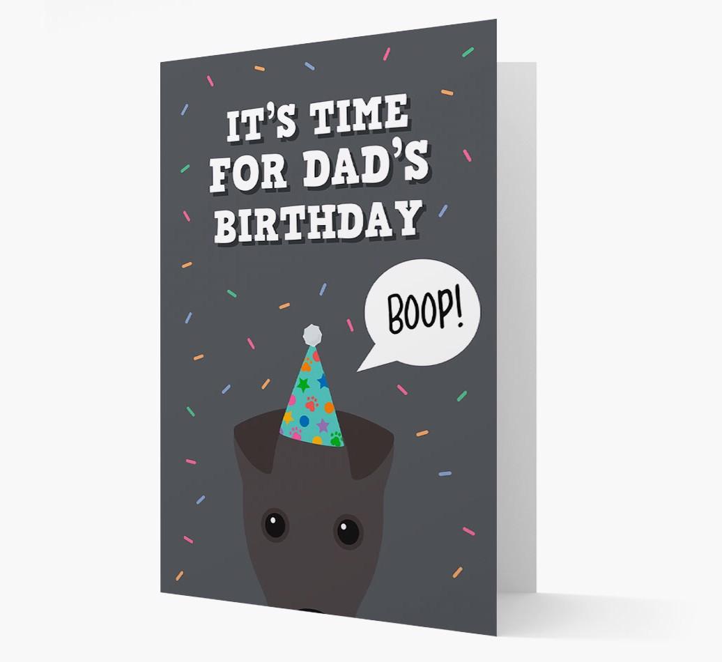 Dad's Birthday Boop: Personalised {breedFullName} Card