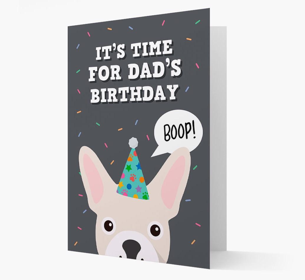 Dad's Birthday Boop: Personalised {breedFullName} Card