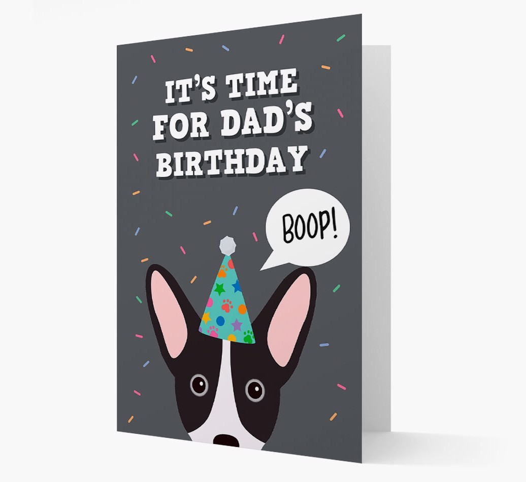 Dad's Birthday Boop: Personalised {breedFullName} Card