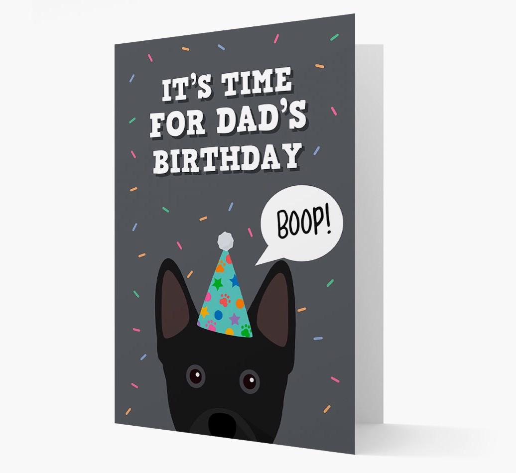 Dad's Birthday Boop: Personalised {breedFullName} Card