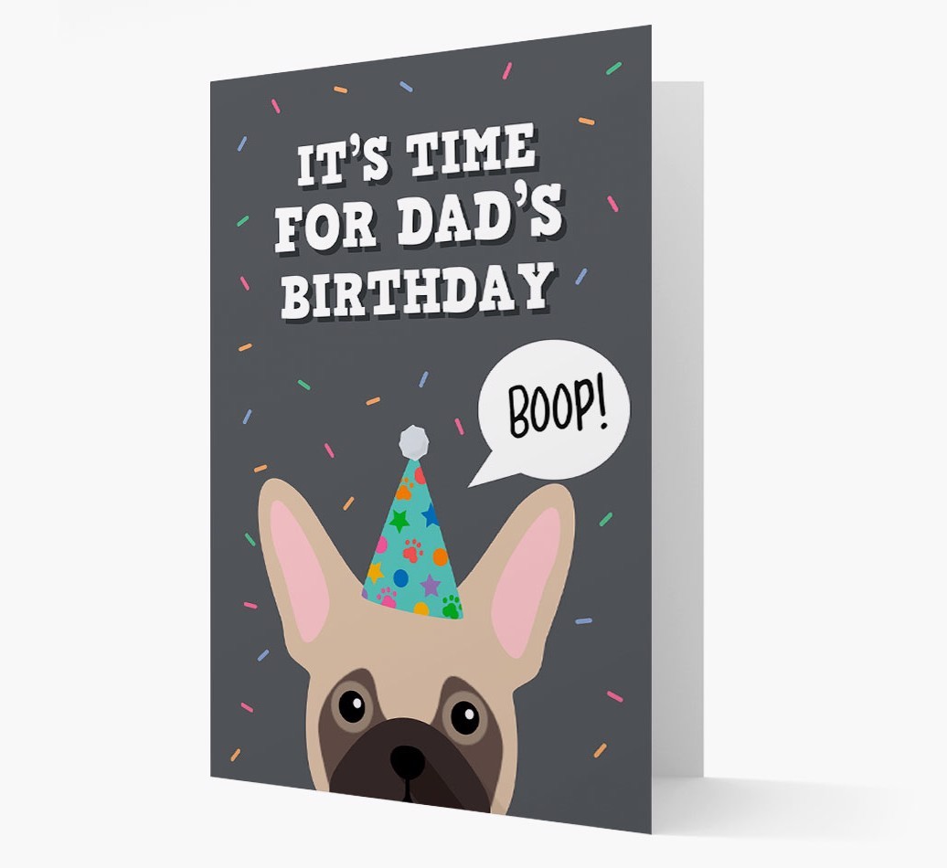 Dad's Birthday Boop: Personalised {breedFullName} Card
