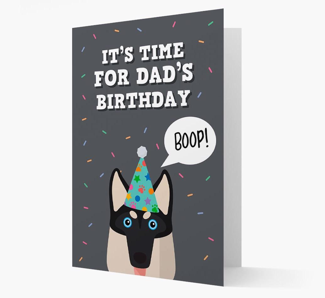 Dad's Birthday Boop: Personalised {breedFullName} Card