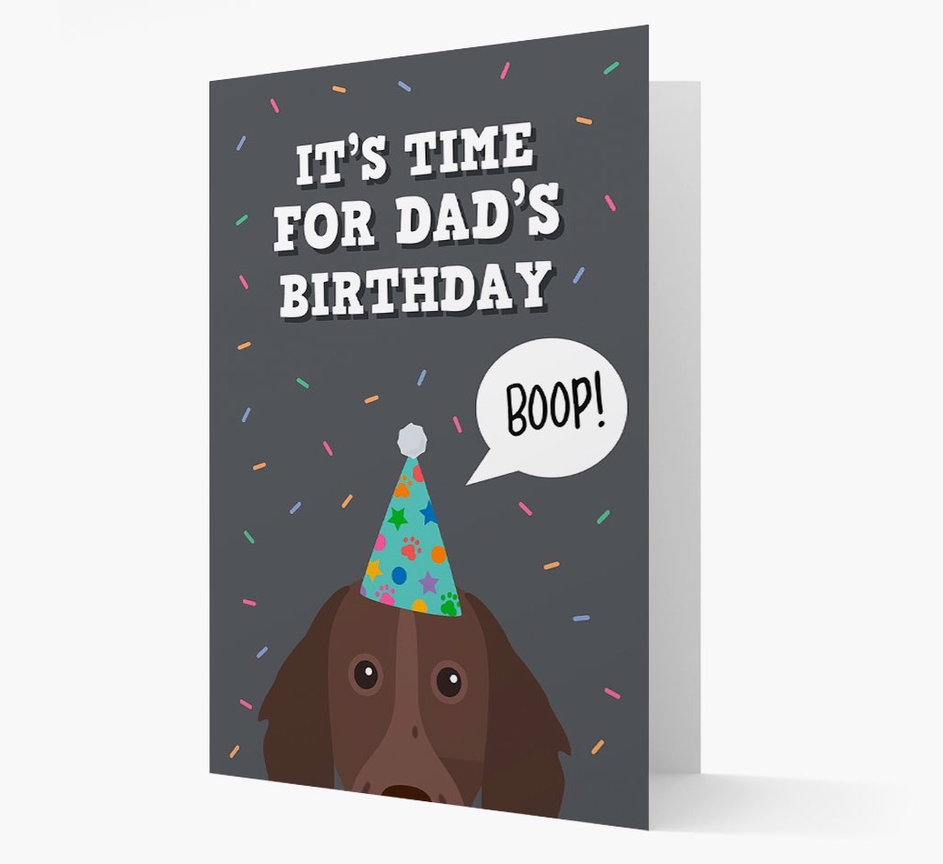 Dad's Birthday Boop: Personalised {breedFullName} Card